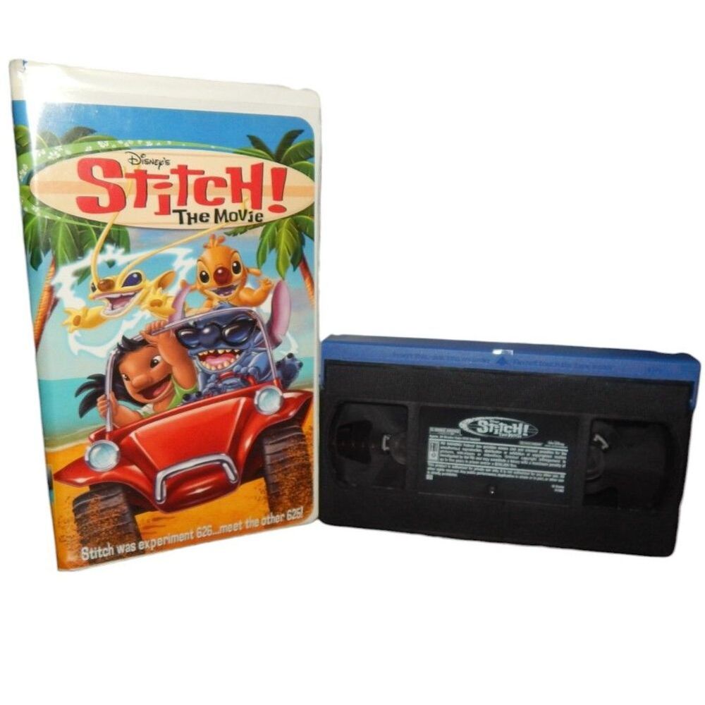 DISNEY'S STITCH THE MOVIE vintage VHS in original plastic clamshell case